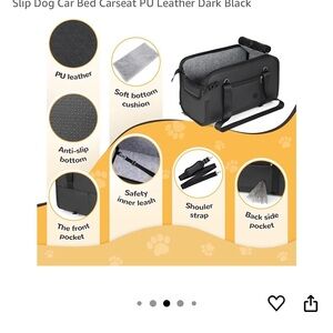 NWOT Black Pet Carrier for Comfortable Dog Travel